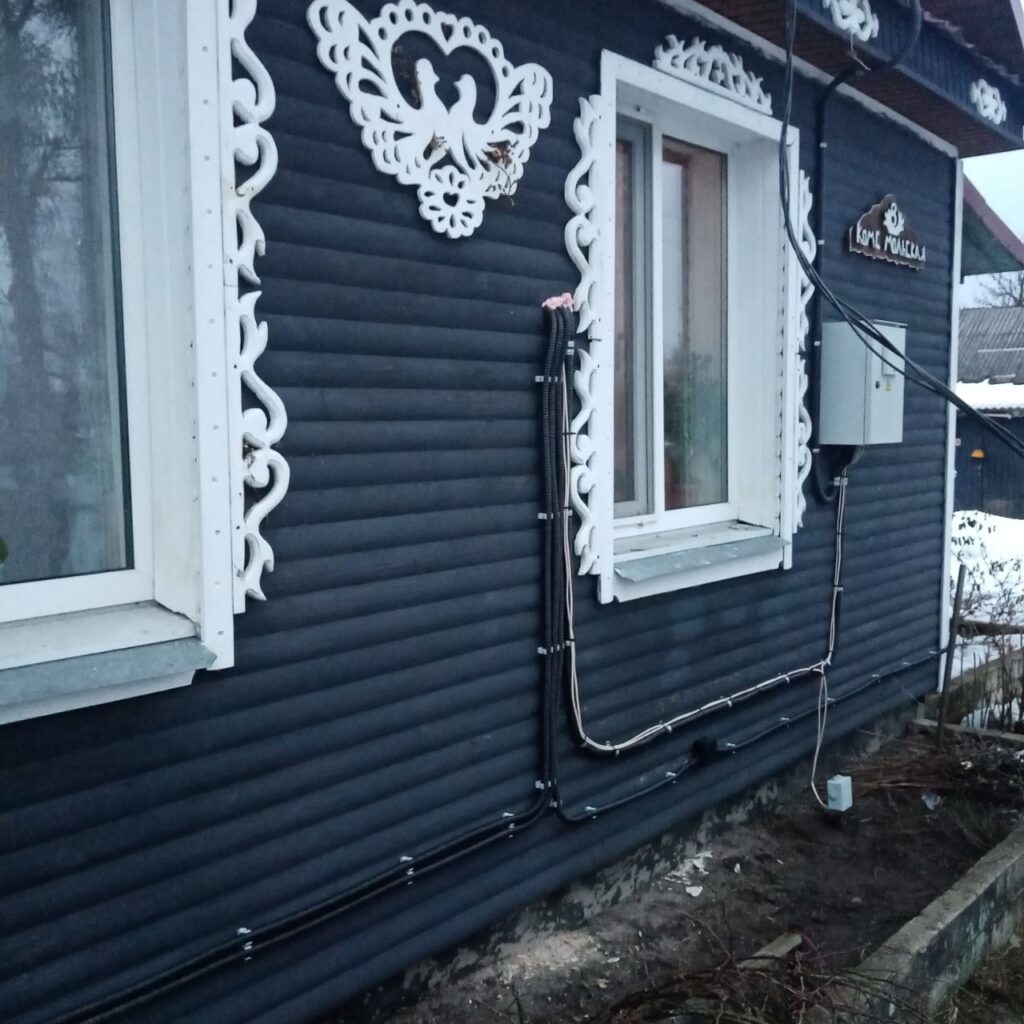 Электроотопление на конвекторах Ballu Ettore без щита учета* в д. Каменка, ул. Дачная, д.Борисовский р-н.