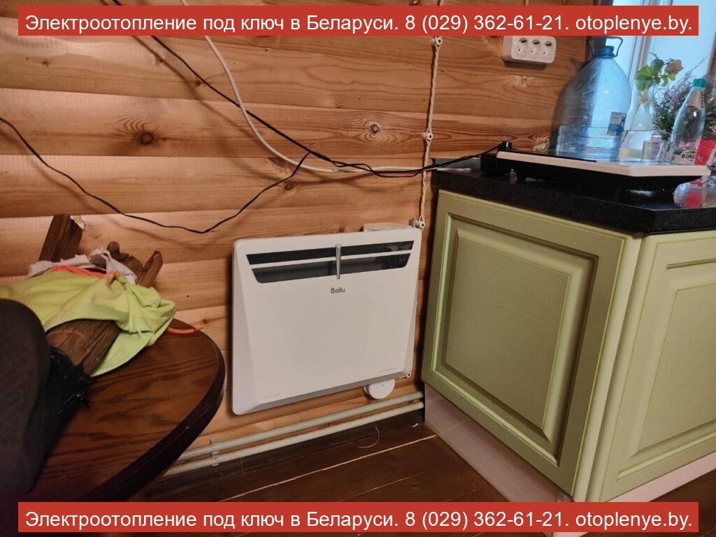 Отопление дома 87 м² в д. Дорожни — конвекторы Ballu с Wi-Fi