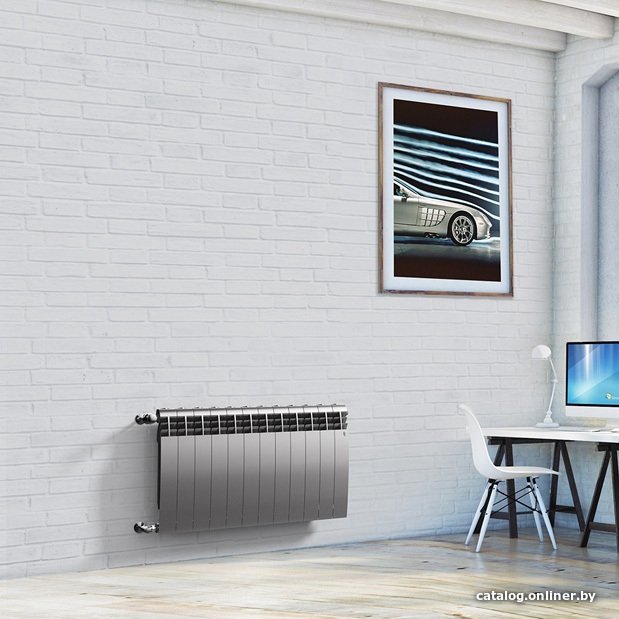 Радиатор Royal Thermo BiLiner 500 /Silver Satin - 8 секц. - 2 Радиатор Royal Thermo BiLiner 500 /Silver Satin - 8 секц. - 2