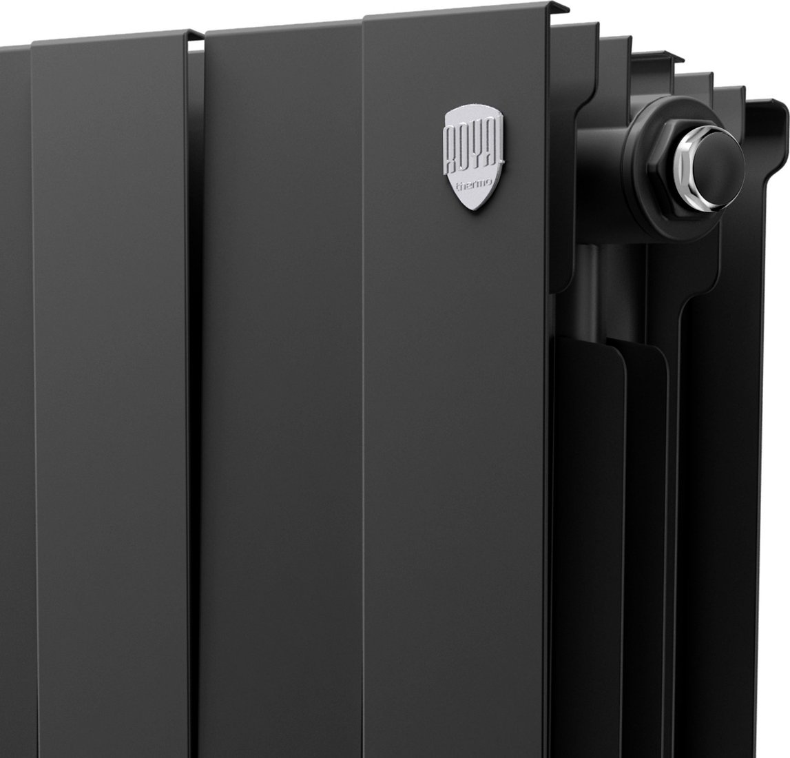 Радиатор биметаллический Royal Thermo PianoForte 500 Чёрный - 12 секц. - 4 Радиатор биметаллический Royal Thermo PianoForte 500 Чёрный - 12 секц. - 4