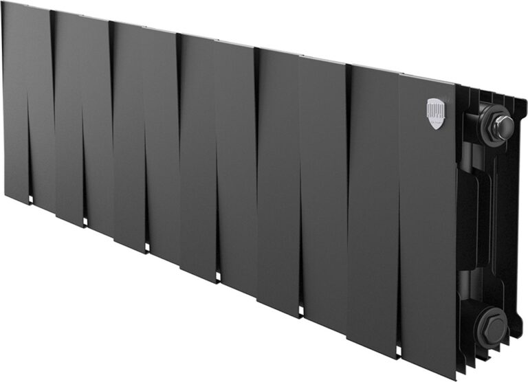 Радиатор биметаллический Royal Thermo PianoForte 200 Чёрный - 12 секц. - 1 Радиатор биметаллический Royal Thermo PianoForte 200 Чёрный - 12 секц. - 1