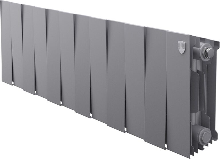 Радиатор биметаллический Royal Thermo PianoForte 200 Серебристый - 12 секц. - 1 Радиатор биметаллический Royal Thermo PianoForte 200 Серебристый - 12 секц. - 1