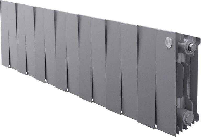 Радиатор биметаллический Royal Thermo PianoForte 200 Серебристый - 14 секц. - 1 Радиатор биметаллический Royal Thermo PianoForte 200 Серебристый - 14 секц. - 1