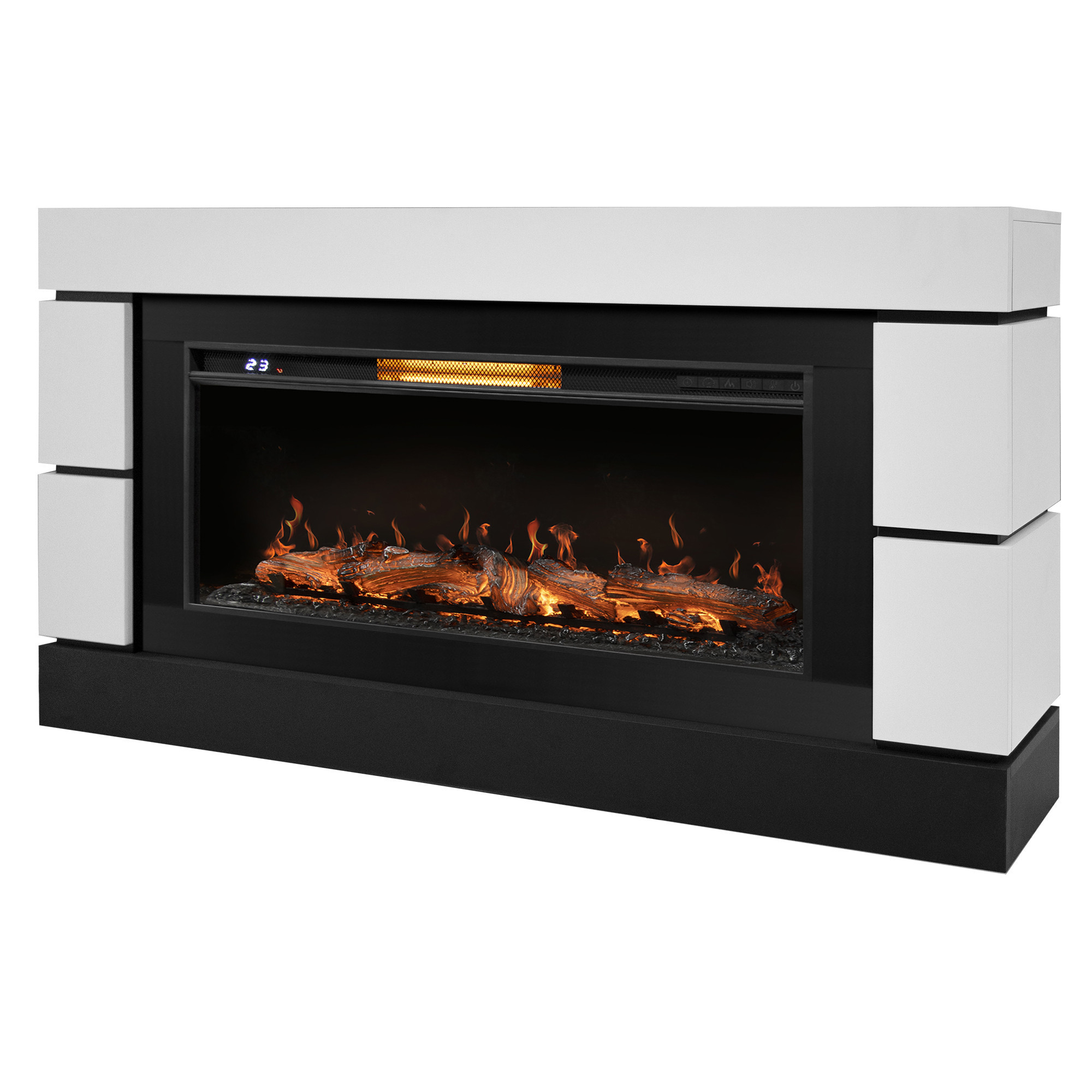 Каминокомплект Royal Thermo Каминокомплект: Очаг Electrolux EFP/P-3620LS, портал Moderno 42/40/36, белый, р/в, Каминокомплект Royal Thermo Каминокомплект: Очаг Electrolux EFP/P-3620LS, портал Moderno 42/40/36, белый, р/в,