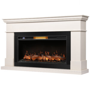 Каминокомплект Royal Thermo Каминокомплект: Очаг Electrolux EFP/P-3620LS, портал California 42/40/36, молочный Каминокомплект Royal Thermo Каминокомплект: Очаг Electrolux EFP/P-3620LS, портал California 42/40/36, молочный