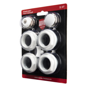Комплект монтажный Royal Thermo 1”х 1/2" белый Комплект монтажный Royal Thermo 1”х 1/2" белый