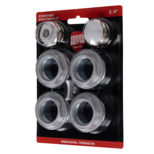 Комплект монтажный Royal Thermo 1”х 3/4" серебристый Комплект монтажный Royal Thermo 1”х 3/4" серебристый