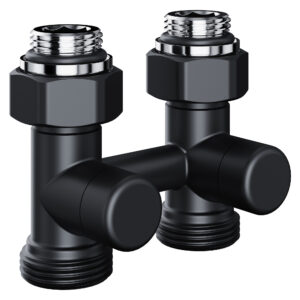 Узел нижнего подключения Royal Thermo Design прямой 1/2"х3/4" EK (черный) Узел нижнего подключения Royal Thermo Design прямой 1/2"х3/4" EK (черный)