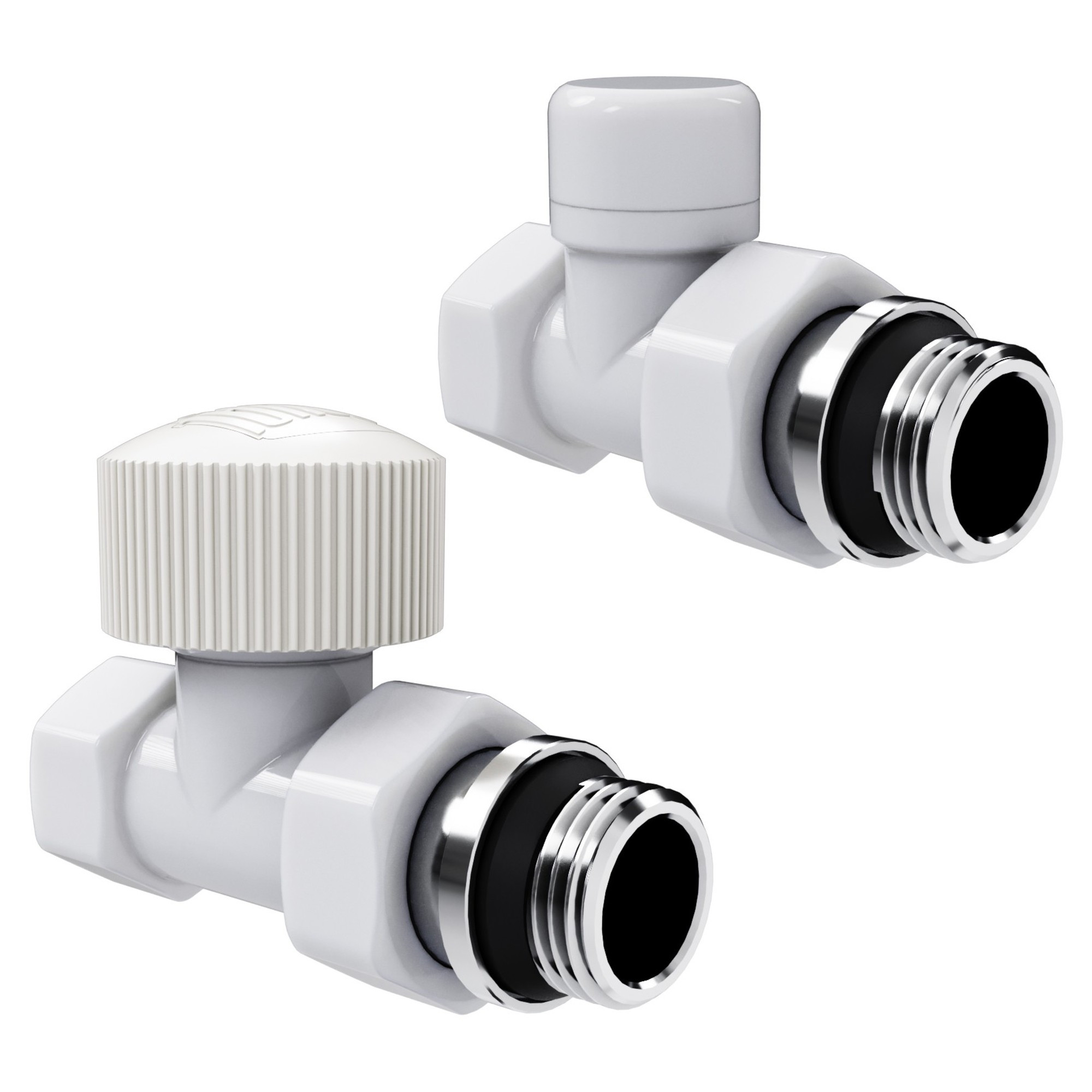 Набор термостатический прямой Royal Thermo Design 1/2"М30х1,5 (Белый) Набор термостатический прямой Royal Thermo Design 1/2"М30х1,5 (Белый)