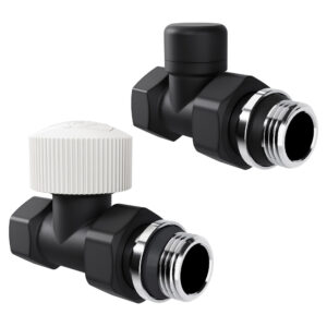 Набор термостатический прямой Royal Thermo Design 1/2"М30х1,5 (Черный)