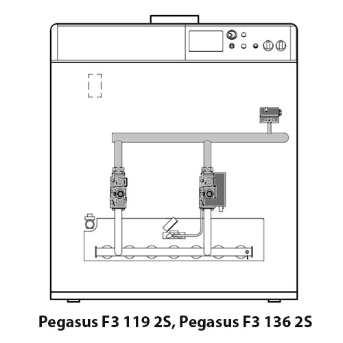 Напольный чугунный котел PEGASUS F3 N 119 2S – фото 2 Напольный чугунный котел PEGASUS F3 N 119 2S – фото 2