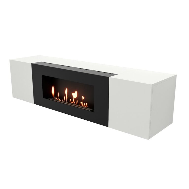 Royal Thermo Тумба с биокамином Firelight BFP-P1600 белая