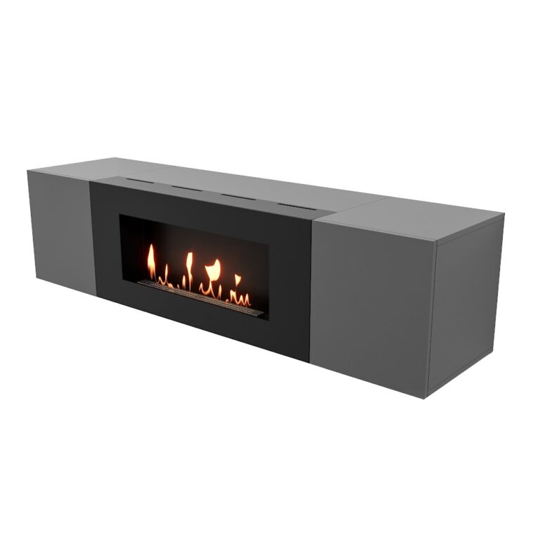 Royal Thermo Тумба с биокамином Firelight BFP-P1600 графит