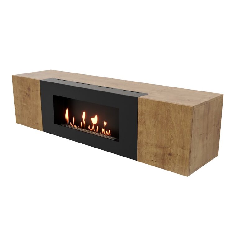 Royal Thermo Тумба с биокамином Firelight BFP-P1600 дуб вотан