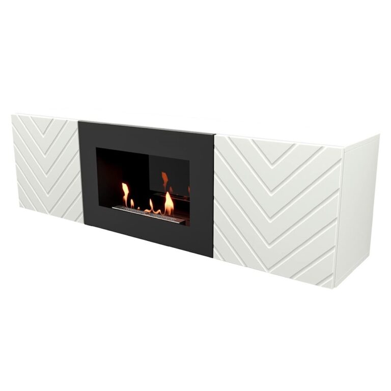 Royal Thermo Тумба с биокамином Firelight BFP/P-1400V белая