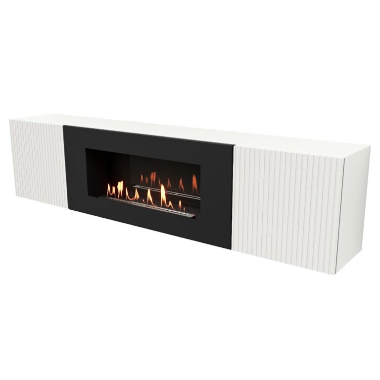 Royal Thermo Тумба с биокамином Firelight BFP-P1700L белая