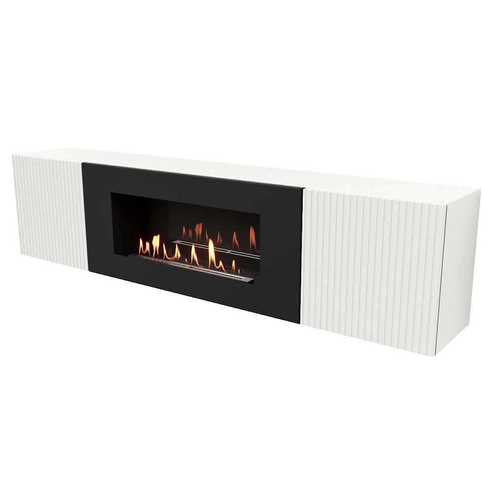 Royal Thermo Тумба с биокамином Firelight BFP-P1700L белая Royal Thermo Тумба с биокамином Firelight BFP-P1700L белая
