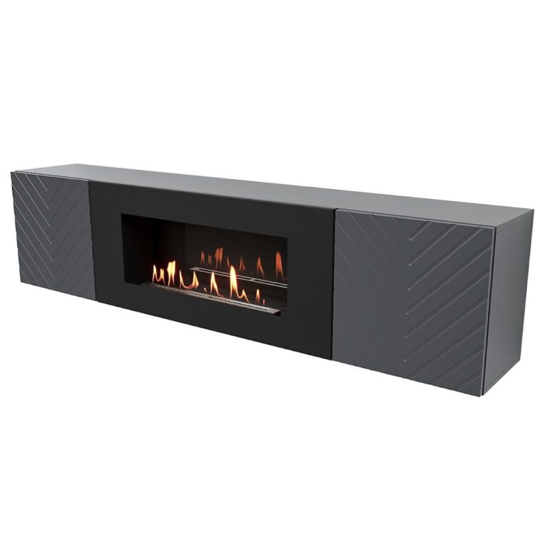 Royal Thermo Тумба с биокамином Firelight BFP-P1700V графит