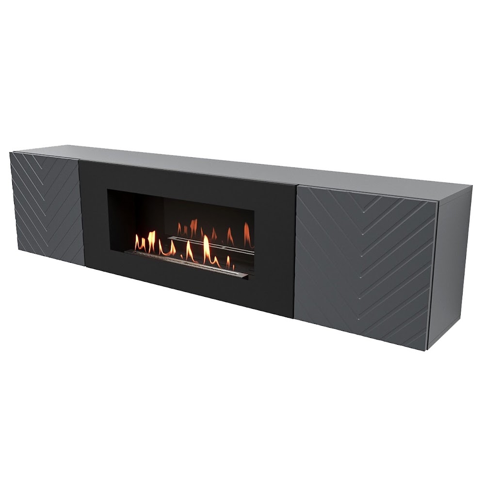 Royal Thermo Тумба с биокамином Firelight BFP-P1700V графит Royal Thermo Тумба с биокамином Firelight BFP-P1700V графит