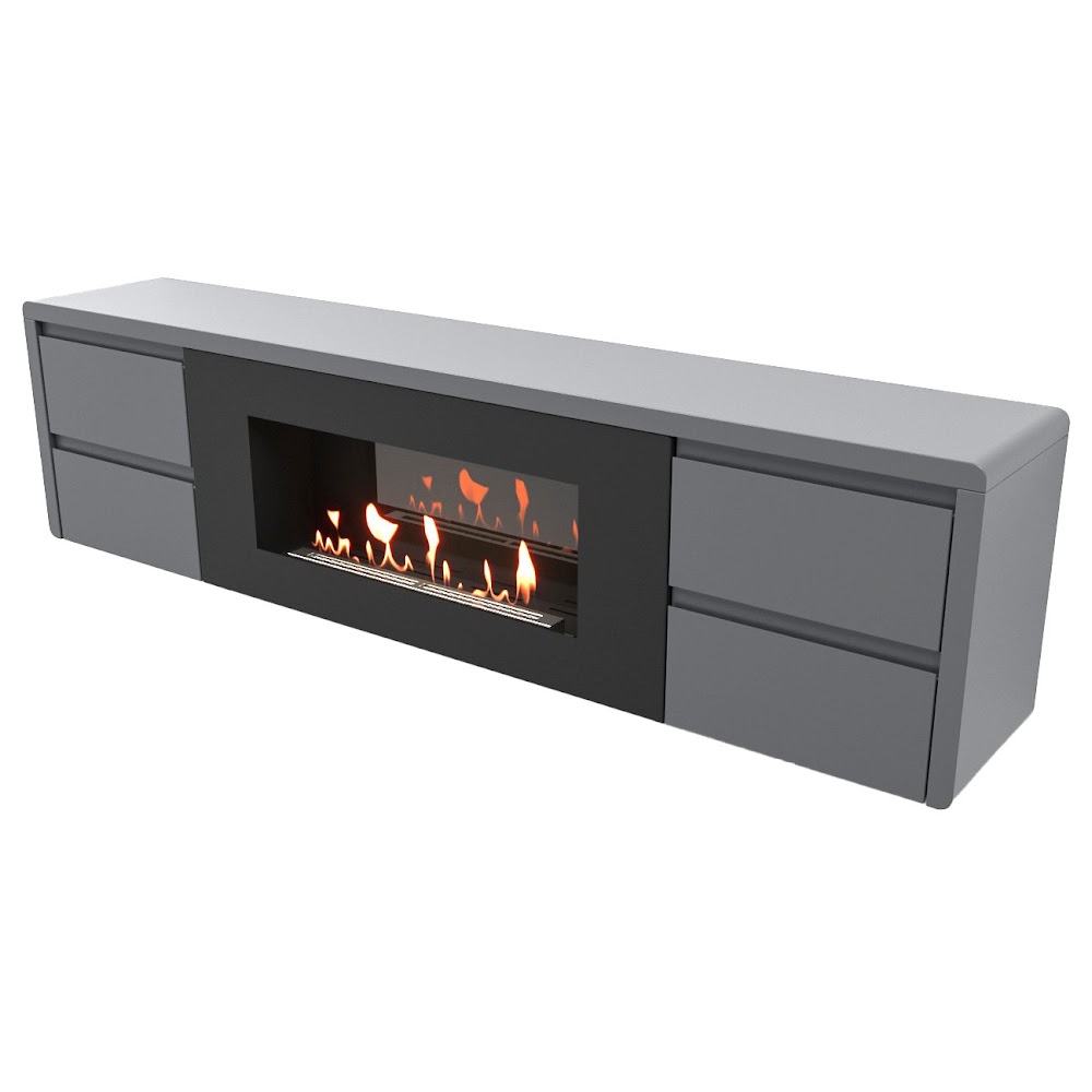 Royal Thermo Тумба с биокамином Firelight BFP/P-1700 lux графит Royal Thermo Тумба с биокамином Firelight BFP/P-1700 lux графит