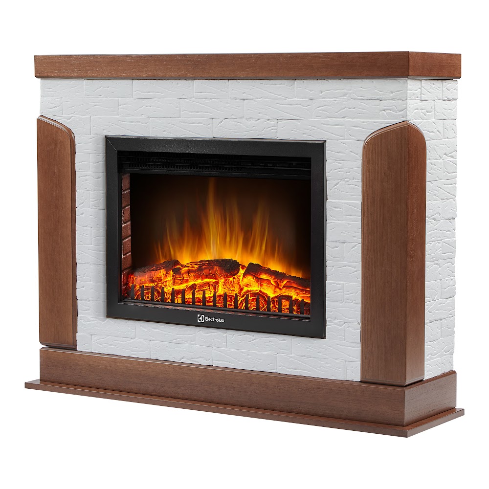 Royal Thermo Портал Firelight Prestigio 25 камень белый, шпон дуб Royal Thermo Портал Firelight Prestigio 25 камень белый, шпон дуб