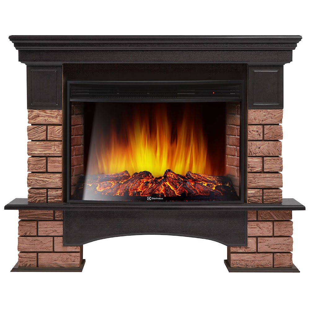 Royal Thermo Портал Firelight Forte Wood 30 камень темный, шпон венге Royal Thermo Портал Firelight Forte Wood 30 камень темный, шпон венге