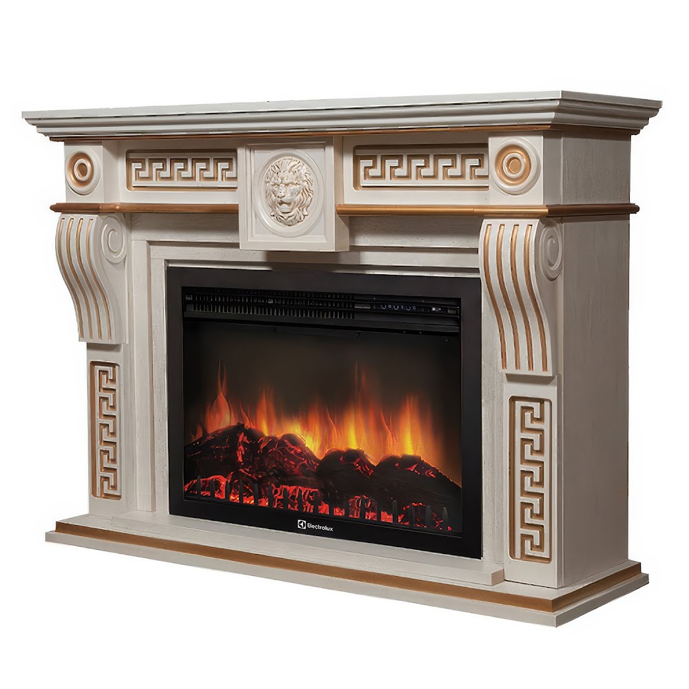 Royal Thermo Портал Firelight Vittoriano 30 Белёный дуб с золотой патиной Royal Thermo Портал Firelight Vittoriano 30 Белёный дуб с золотой патиной